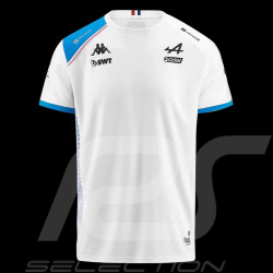 Alpine T-shirt F1 Team Ocon Gasly 2023 Kappa White / Blue 311E2PW-A0A - Men