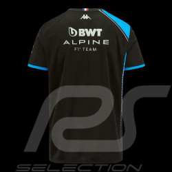 Alpine T-shirt F1 Team Ocon Gasly 2023 Kappa Schwarz / Blau 311E2PW-A12 - Herren