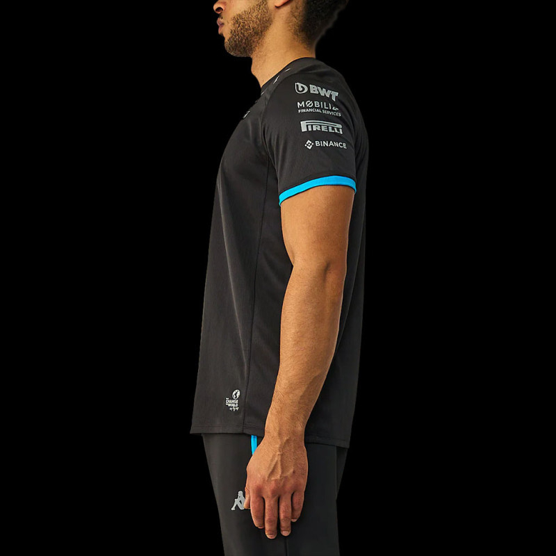 Alpine T-shirt F1 Team Ocon Gasly 2023 Kappa Black / Blue 311E2PW
