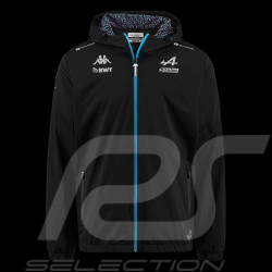 Veste à capuche Alpine F1 Team Ocon Gasly 2023 Kappa Softshell Hoodie Noir / Bleu 331C58W-005 - Homme