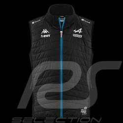 Alpine Ärmellose Jacke F1 Team Ocon Gasly 2023 Kappa Gesteppt Schwarz / Blau 341D2LW-005 - Herren