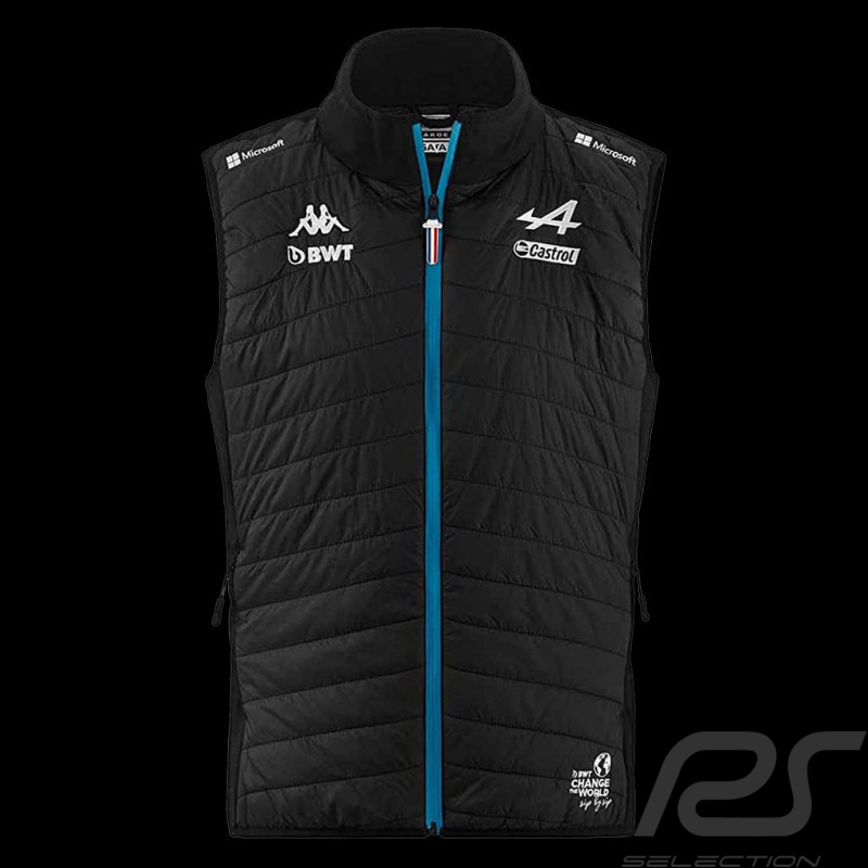 Alpine Sleeveless jacket F1 Team Ocon Gasly 2023 Kappa Quilted Black ...