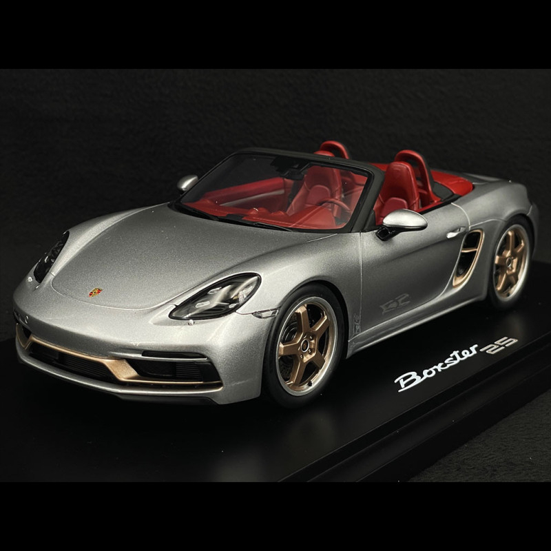 Porsche 718 Boxster Type 982 25 Years Edition GT Silver 1/18 Spark  WAP0212020NB25