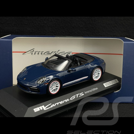 Porsche 911 Carrera GTS Cabriolet Type 992 2022 America Edition Azure Blue 1 /43 Spark WAP0201060PGTA