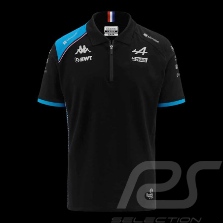 Polo Alpine F1 Team Ocon Gasly 2023 Kappa Noir / Bleu 361C2RW-A12 - Homme