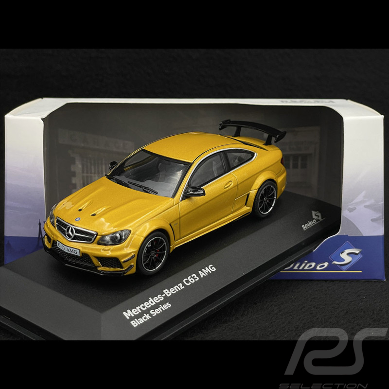 Mercedes-Benz C63 AMG Black Series 2012 Solarbeam Yellow 1/43 Solido  S4311601