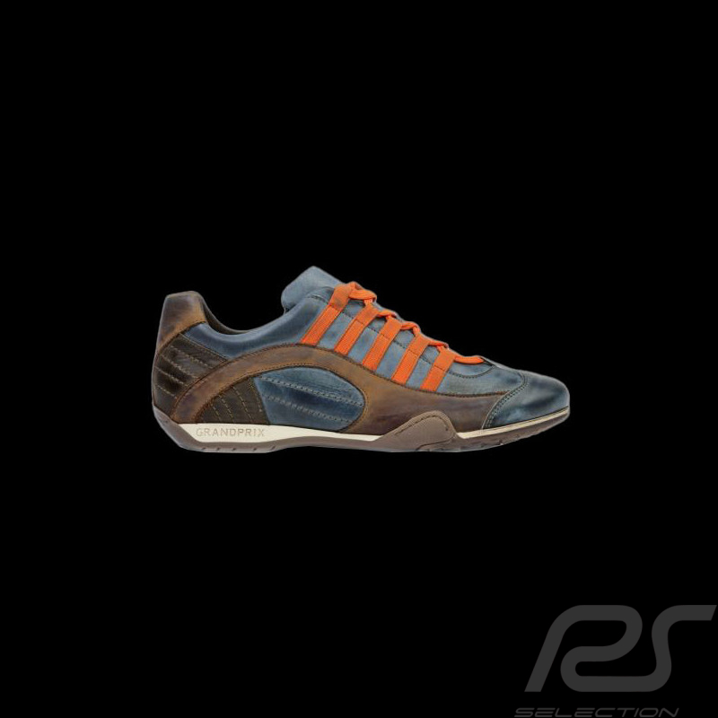 Sneaker / Basket Schuhe style Rennfahrer Monza blau V2 - Herren