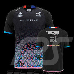 Alpine T-shirt F1 Team 2023 n°31 Ocon Kappa Schwarz / Blau / Rosa 371C6GW-A0B - Herren