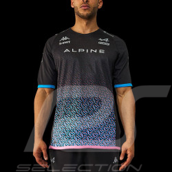 Alpine T-shirt F1 Team 2023 n°31 Ocon Kappa Black / Blue / Pink 371C6GW-A0B - Men