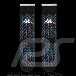 Alpine Socks F1 Team 2023 Ocon Gasly Kappa Black / Blue / Pink 381K87W-005 - Men