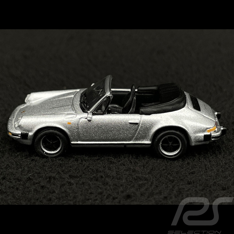 Porsche 911 Carrera 3.2 Cabriolet 1989 Silver 1/87 Schuco 452671000