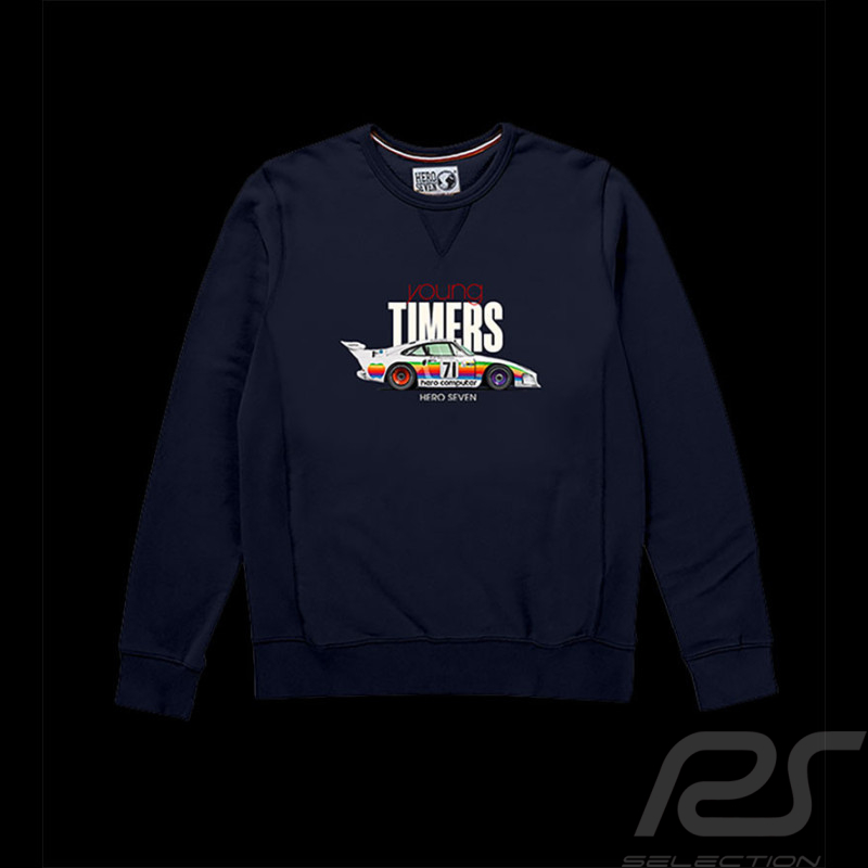 Pull Porsche 935 24h Le Mans 1980 N° 71 Bleu Marine Hero Seven - Homme