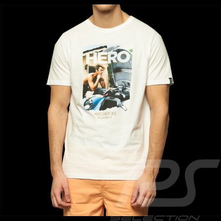 Austin T-shirt Roadster Clint Eastwood Weiß Hero Seven - Herren
