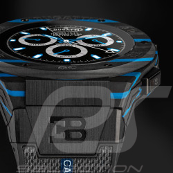 Bugatti Smartwatch Carbone Limited Edition Viita verbundene Uhr Schwarz / Bugattiblau
