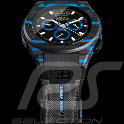 Montre connectée Bugatti Carbone Limited Edition Viita Smartwatch Noir / Bleu Bugatti