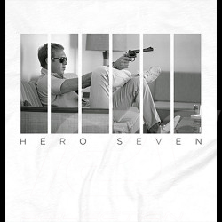 Steve McQueen T-shirt Gun Sofa Weiß Hero Seven - Herren