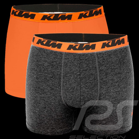 Boxer KTM X-Bow Freegun Pack de 2 Gris foncé / Orange - Homme
