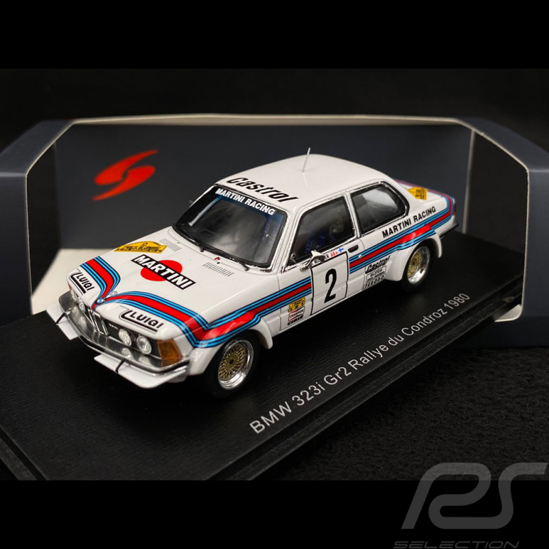BMW 323i Rallye du Condroz 1980 N°2 1/43 Spark S8513