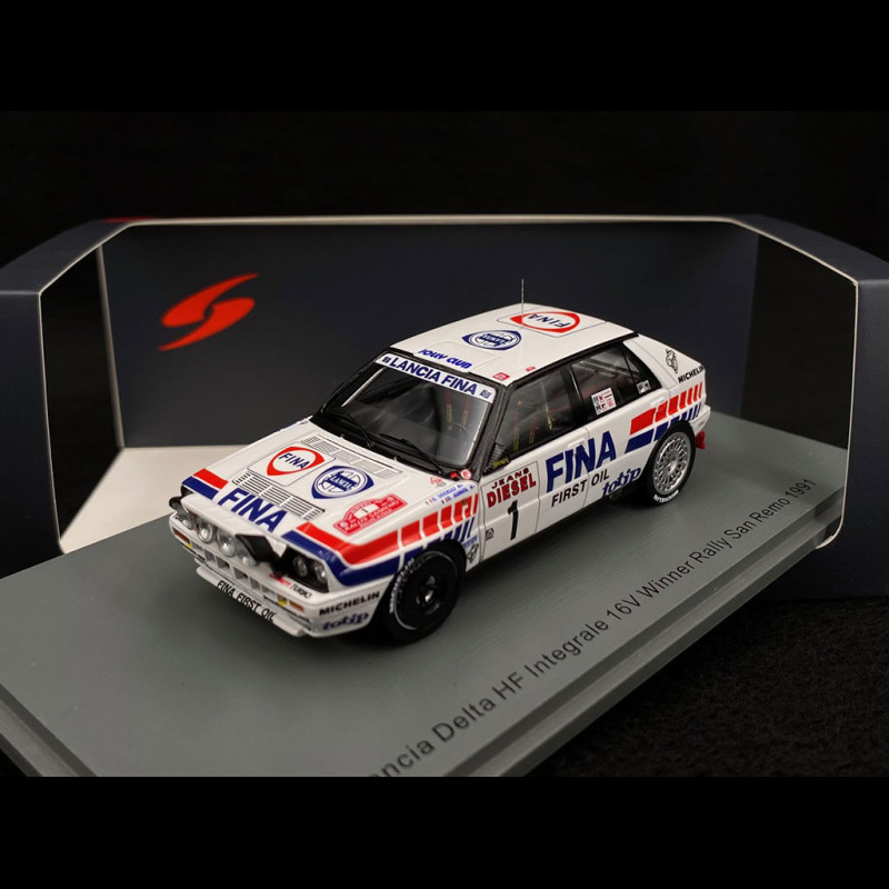 Lancia Delta HF Integrale 16V Winner Rallye San Remo 1991 N°1 1/43 Spark  S9008