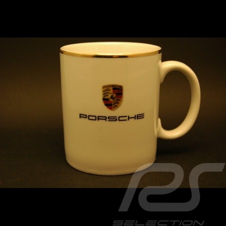  Tasse à café Porsche Logo et dorée 