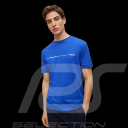 Porsche x BOSS T-shirt Regular Fit Merzerisierter Baumwolle Blau BOSS 50492425_433 - Herren