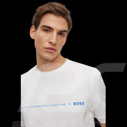 Porsche x BOSS T-shirt Regular Fit Merzerisierter Baumwolle Weiß BOSS 50492425_100 - Herren