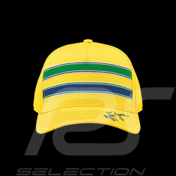 Ayrton Senna Cap Perforated Yellow / Green / Blue 701221739-001 - Unisex