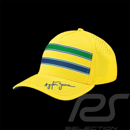 Ayrton Senna Kappe Perforierte Gelb / Grün / Blau 701221739-001 - Unisex