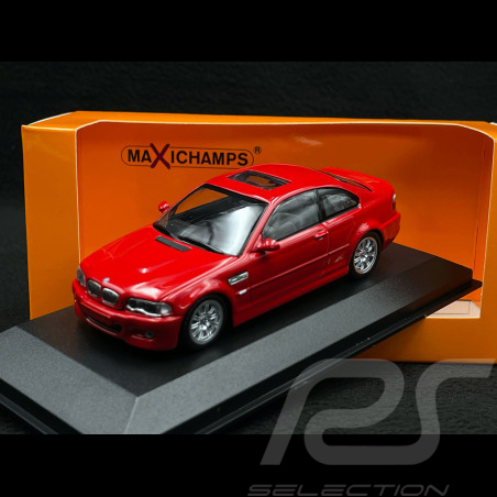 BMW M3 E46 2001 Rouge 1/43 Minichamps 940020020