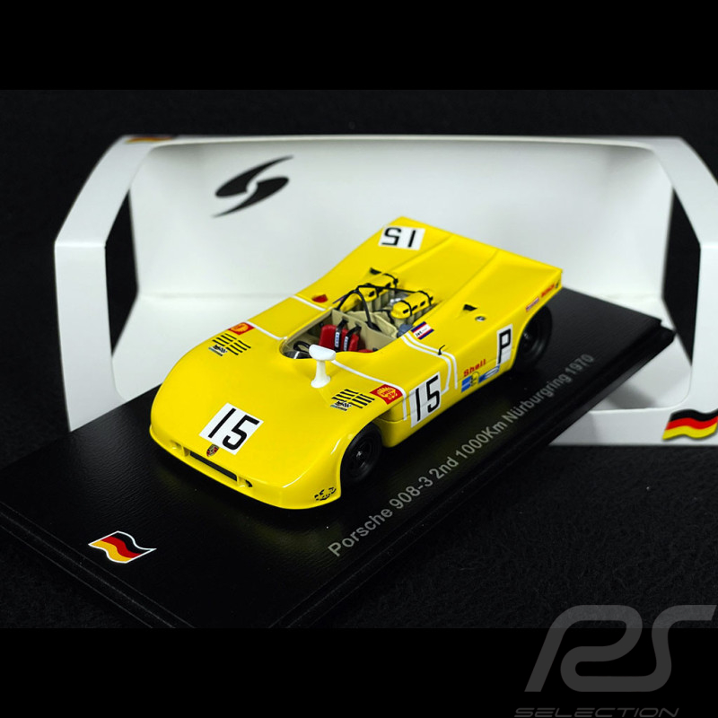 Porsche 908/3 n° 15 2ème 1000km Nürburgring 1970 Porsche Salzburg 1/43 Spark SG828
