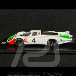 Porsche 908 LH n° 4 Vainqueur 1000km Monza 1969 Porsche Salzburg 1/43 Spark SI018