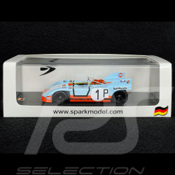 Porsche 908/3 Nr 1 Platz 2. 1000km Nürburgring 1971 Gulf JWA 1/43 Spark SG519
