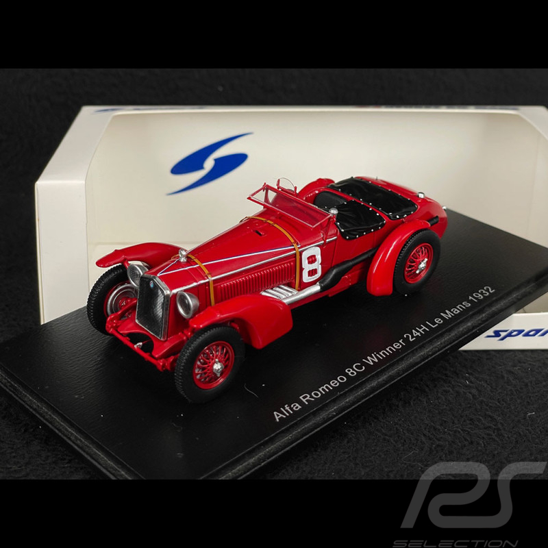 Alfa Romeo 8C 2300LM Nr 8 Sieger 24h Le Mans 1932 Raymond Sommer 1/43 Spark 43LM32