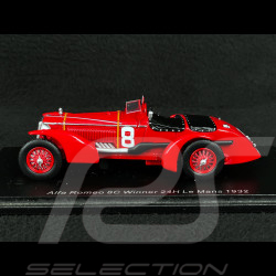 Alfa Romeo 8C 2300LM n° 8 Vainqueur 24h Le Mans 1932 Raymond Sommer 1/43 Spark 43LM32