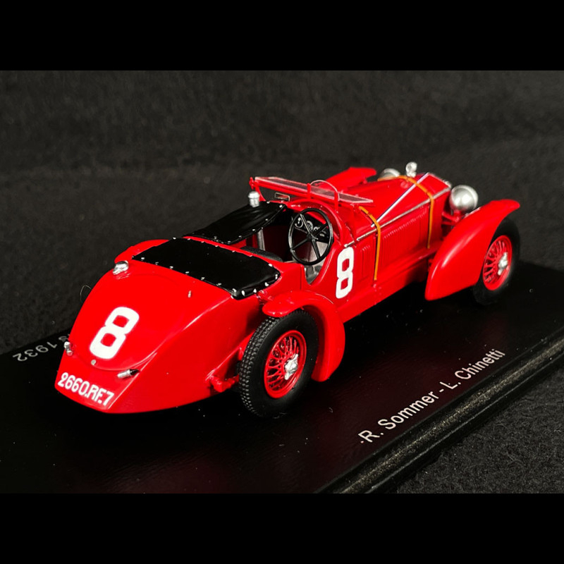 Alfa Romeo 8C 2300LM n° 8 Winner 24h Le Mans 1932 Raymond Sommer 1/43 Spark  43LM32