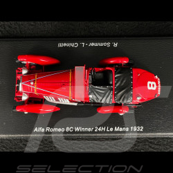 Alfa Romeo 8C 2300LM n° 8 Winner 24h Le Mans 1932 Raymond Sommer 1/43 Spark 43LM32