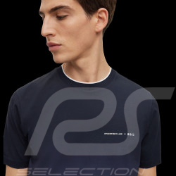 T-shirt Porsche x BOSS Coton Stretch Dégradé Bleu foncé BOSS 50486234_404 - Homme