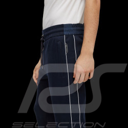 Porsche x BOSS Trousers Tonal-Mesh Tracksuit bottoms Dark blue BOSS 50486275_404 - Men