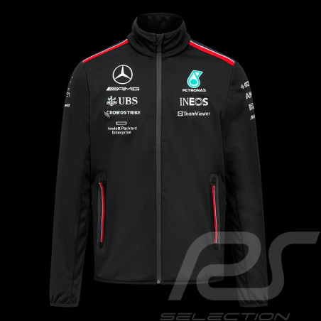 Mercedes AMG Jacket F1 Team Hamilton Russell Softshell Formula 1 black 701223417-001 - men
