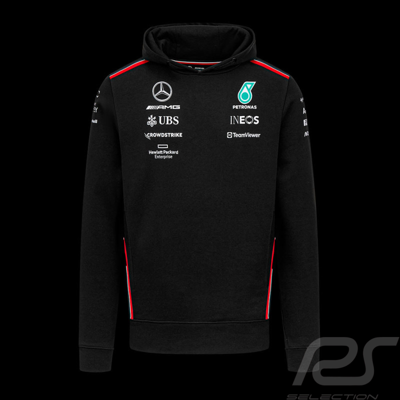 Mercedes AMG Sweatshirt F1 Team Hamilton Russell Hooded jacket Formula 1 black 701223430-001 - men