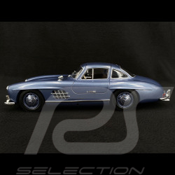 Mercedes-Benz 300 SL Type W198 portes papillon 1955 Bleu Clair Métallique 1/18 Minichamps 110037220