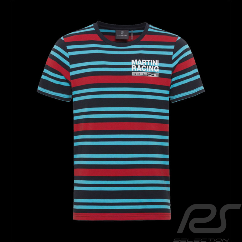 T-shirt Porsche Martini Racing Collection Rayé Bleu / Rouge WAP553P0MR - Mixte