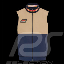 Porsche Jacket Roughroads Racing Collection Sleeveless 2 in 1 Reversible Beige / Navy Blue WAP163PRRD - Men