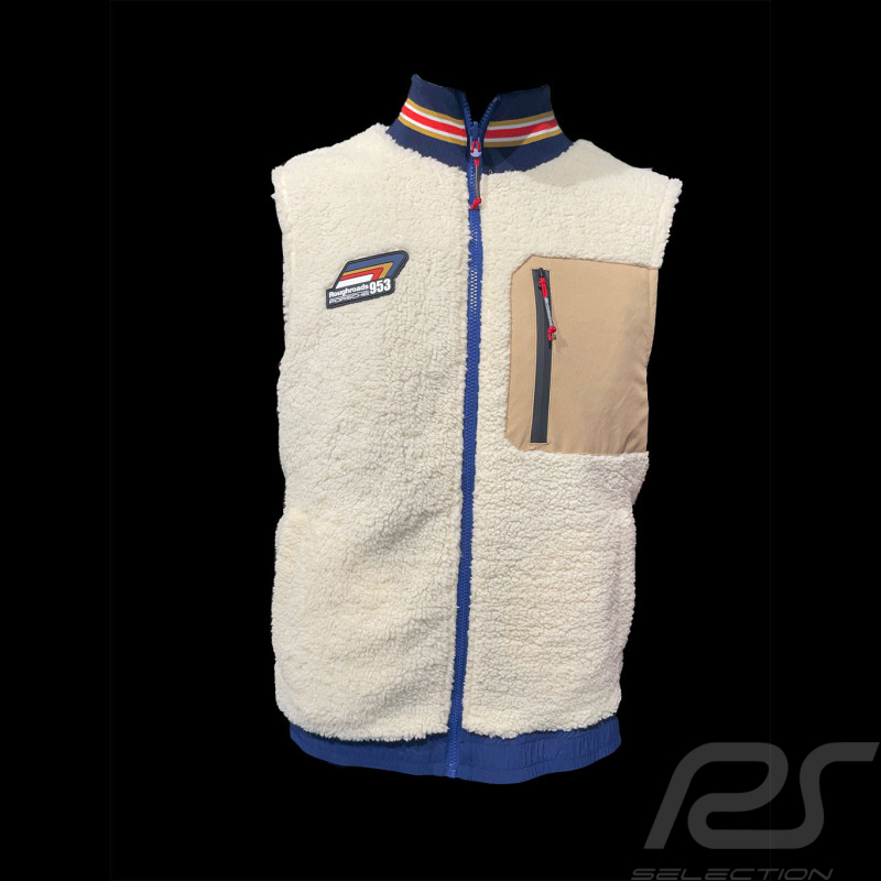 Porsche Jacke Roughroads Racing Kollektion Ärmellose 2 in 1 Beige / Marineblau WAP163PRRD - Herren