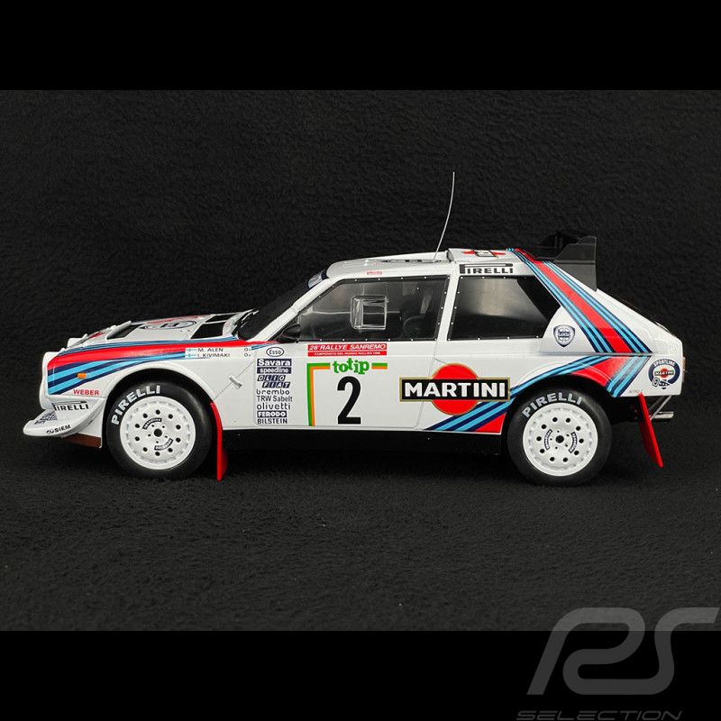 Lancia Delta S4 Martini n° 2 Vainqueur Rallye San Remo 1986 Markku Alen 1/18 Ixo RMC130A