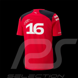 Ferrari T-shirt Charles Leclerc n°16 F1 Puma Red 701223379-001