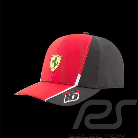 Ferrari Cap Charles Leclerc N°16 F1 Puma Red / Black 701223368-001 - Kids