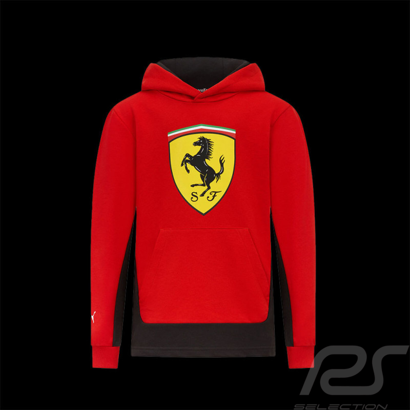 Sweat Ferrari F1 Team Puma Hoodie à Capuche Rouge 701223467-001 - Enfant