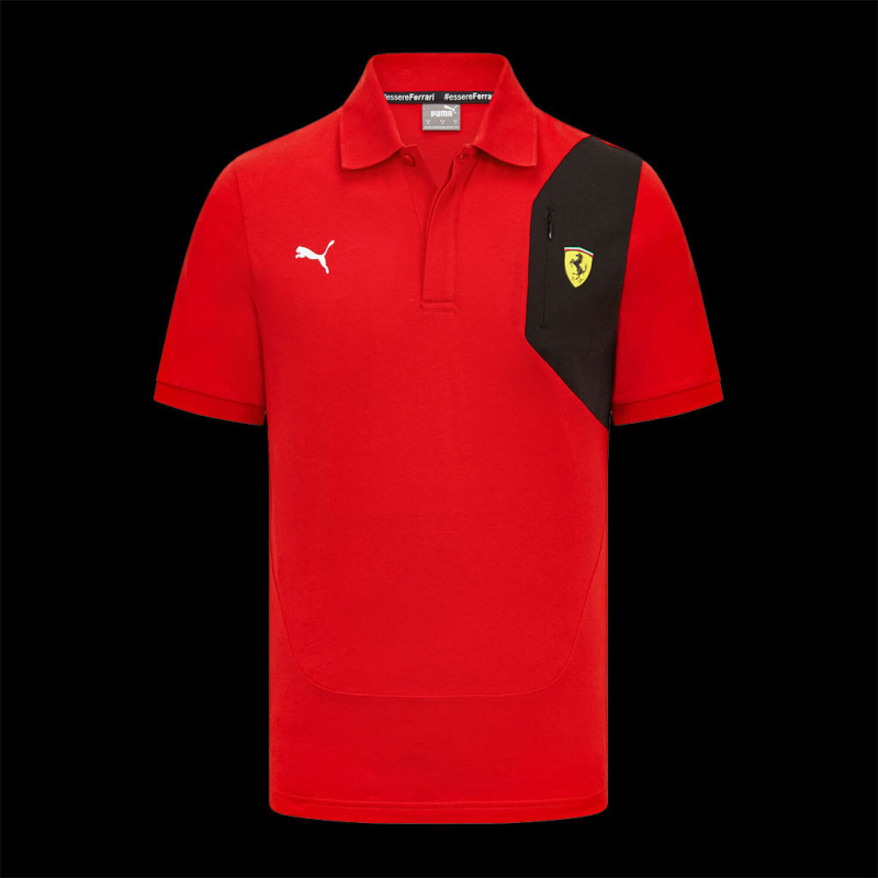 Günstige Ferrari Polo-Shirt F1 Team Leclerc Hamilton Puma Rot 701223470-001