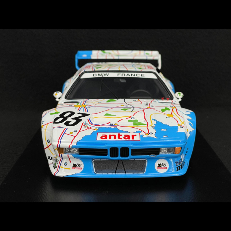 Maquette Spark BMW M1 N°83 Le Mans 1980 - Échelle 1/18 - Résine - Pilotes Pironi/Quester/Mignot